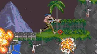Contra (Arcade) original video game | full game session for 1 Player 💥👾🕹️