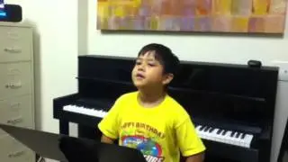Kid Singing We're Not Gonna Take It Twisted Sister Cover