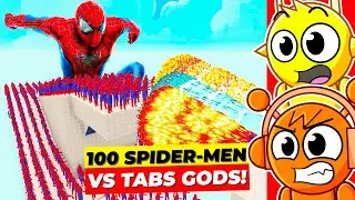 Reacting to 100 SPIDER MEN vs EVERY GOD! (TABS)