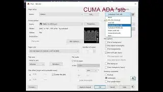 AUTOCAD : Convert plot *.stb ke *.ctb