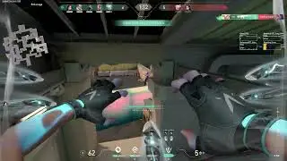 Smooth 5k but you have low sens for the last kill for a massive 6k - Valorant Noob Gameplay.