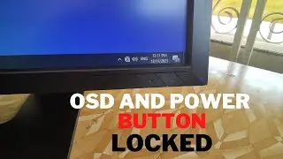 VIEW SONIC MONITOR OSD AND POWER BUTTON LOCKED 22