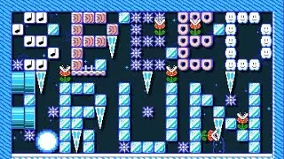 雪降る夜に_スピードラン♪_　_s p e e d r u n_ [Snowy Night_Speed ​​Run] by 。き Ki~*σι* 🍄Super Mario Maker 2 #csl