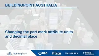 Tekla Structures - Changing the part mark attribute units and decimal place