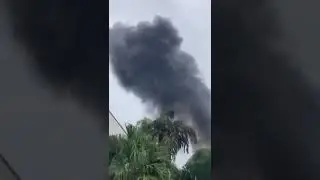 Brezilya'nın São Paulo eyaletinde bir yolcu uçağı böyle düştü.