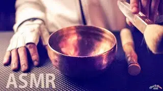 Tibetan Singing Bowl & Ear Brushing (ASMR No Talking to FOCUS)
