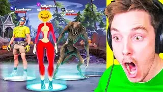 Youtubers React To Fortnitemares Halloween Skins!