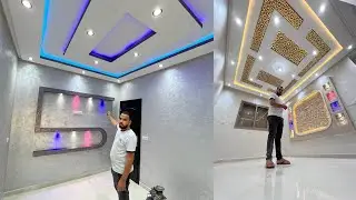 جولة في شقة السكن الإاقتصادي بعد إنتهاء أشغال الديكورات جبس و الصباغة وخشب ليزر cnc