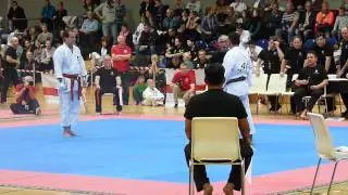 6th World Cup KWF   Kumite   Darwin Rojas (Venezuela) vs Felipe Martins (Brasil)