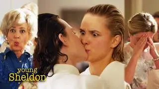 Georgie Gets Baptized to Kiss a Girl | Young Sheldon