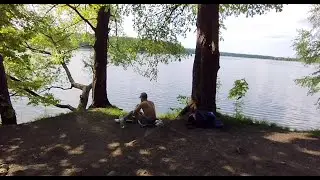 Nature. SUP board. Video without words.