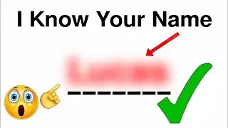 I Will Show Your Name In This Video..