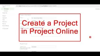Create a Project in Project Online