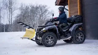 Extreme Fast Snow Plowing With Tapered Snow Plow System.