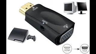 How to connect Sony Playstation 3 (PS3) to a computer monitor using the HDMI-VGA adapter