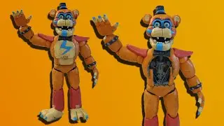 ГЛЭМРОК ФРЕДДИ FNAF SECURITY BREACH из пластилина.