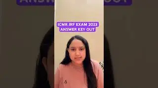 BIG UPDATE | ICMR JRF EXAM 2023 ANSWER KEY OUT | Check here!