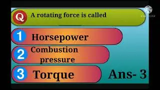 MCQ-Mechanical Section- Engine Technical Terms