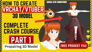 how to make vrchat avatar - blender part 1 how to make a body || vtuber vrchat avatar tutorial