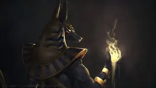Anubis - Digital Painting Process (Mythos Card Game Kickstarter - Exalted Box Art)