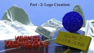 Blender || Snow Procedural Material apply in Projects - Part 2 || Logo Creation