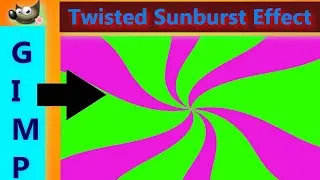 Gimp: How to Create a Twisted Sunburst Effect in Gimp