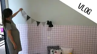 HORA DE DECORAR O QUARTINHO + TOUR | Vlog