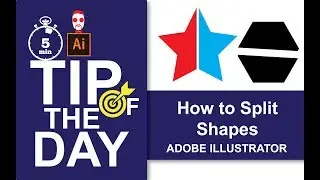 How to Split Shapes | Illustrator CC | Tip of the Day