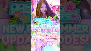 *NEW* DTI CODE IN THE SUMMER PT2 UPDATE! Roblox Dress to Impress 