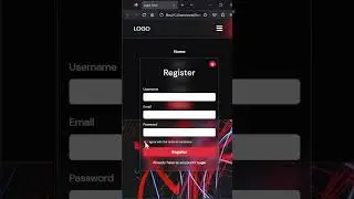 Mobile Login Form Using HTML, CSS & JavaScript 