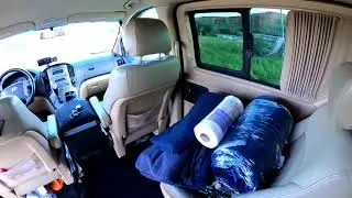 Спальник в Hyundai Grand Starex  своими руками, для летних путешествий.