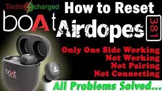 Boat Airdopes 381 not working | one side not working | not connecting | how to reset |@Technocharged