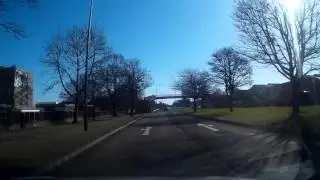 Driving Kingsway Road East Through Dundee Tayside Scotland