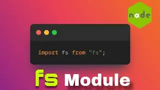 Deep Dive into fs module in Node.js | Advance Javascript Exploring filesystem using fs module 