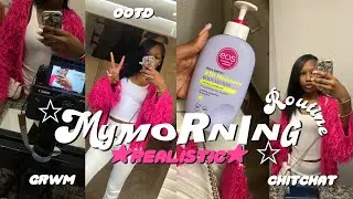 MY 6AM HIGHSCHOOL *MORNING ROUTINE* ☆💓! ootd, grwm, playlist, chitchat etc