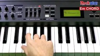 Em chord on Keyboard