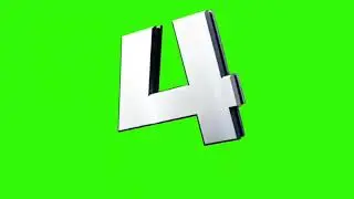 Countdown from 10 to 1 and Go Green Screen Copyright Free #greenscreen