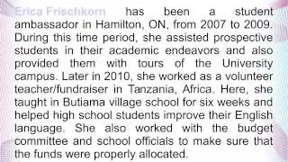 Have A Look At The Charitable Ventures Of Erica Frischkorn