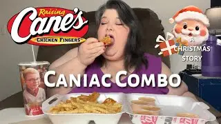 Raising Cane's Chicken Fingers Caniac Combo Mukbang Eating Show
