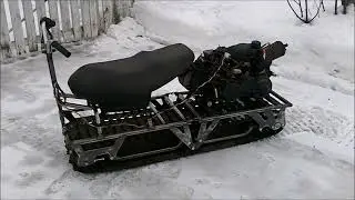 snowmobile without steerable skis - 