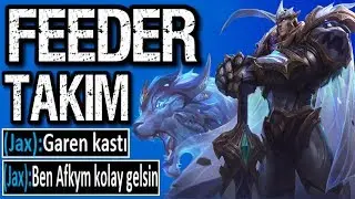 1V5 FEEDER TAKIMI SIRTLADIM !! DARİUSA KORİDORU DAR ETTİM !! GAREN VS DARİUS | Ogün Demirci