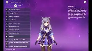 Keqing voice-over: Birthday  (Genshin Impact eng)