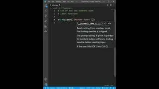 Python program to input two int numbers and print their sum| Add in python| 