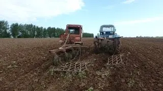 Дополненное видео о основных моментах навески плугов на тактора ДТ 75 ,МТЗ 82.