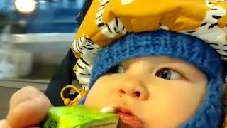 Гуляем с Давидкой. Пьем молочко, слушаем уличное радио, ждём фахитос с фалафелем от египтянина