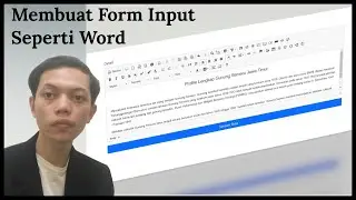 Membuat Form Input Seperti Microsoft Word