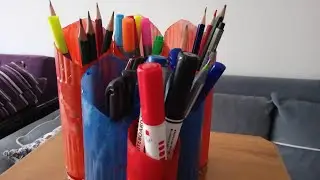 Make Beautiful Flower Baskets From Discarded Plastic Bottles  DIY/  Plastik Şişeden Çiçeklik Yapımı