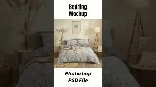 Bedding Mockup - Photoshop PSD File