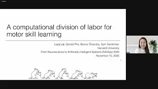 A Computational Division of Labor for Motor Skill Learning | NAISys 2020 Talk | Lucy Lai