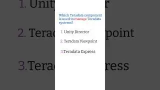 Teradata Quiz 2 | Teradata SQL Quiz | Teradata interview questions and answers